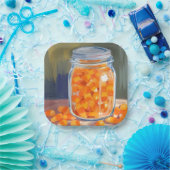 Küstenmaisglas | Frohes Halloween  Pappteller (Party)