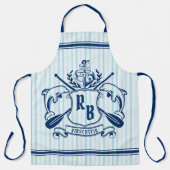 Küstenmeer-Delphine-Anker-Ohr-Schild Schürze (Vorderseite)