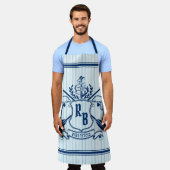 Küstenmeer-Delphine-Anker-Ohr-Schild Schürze (Getragen)