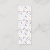 Küstenmeer Seashell Lesezeichen Beachy Reading Zub Telefonnummerkarte (Rückseite)