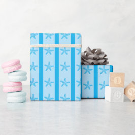 Küstenmeer-Sterne & Streifen Nahtlose Sommergesche Geschenkpapier