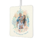 Küstenmeer Wasserfarbe Seashell Kranz Foto Autolufterfrischer (Links)