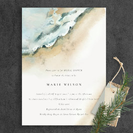 Küstenmeer Wave Sand Beach Brautparty Einladung