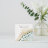 Küstenmeer-Wave Sand-Beach-Hair-Clip-Display Quadratische Visitenkarte (Stehend Vorderseite)