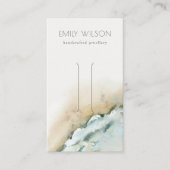 Küstenmeer-Wave Sand-Beach-Hair-Clip-Display Visitenkarte (Vorderseite)