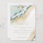 Küstenmeer Wave Sand Beach Wassersportzentrum Brau Dankeskarte (Vorderseite)