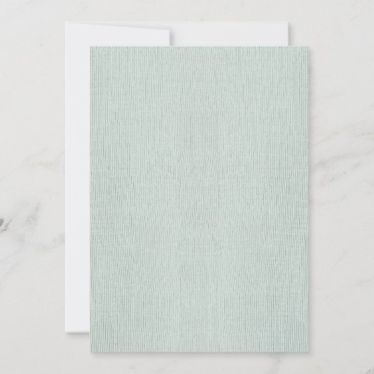 Küstenmeer Waves Sand Beach Baby Dusche Einladung (Rückseite)