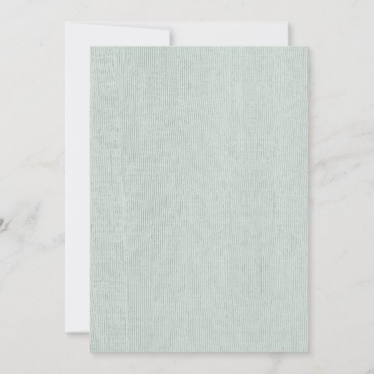 Küstenmeer Waves Sand Beach Nautical Baby Dusche Dankeskarte (Rückseite)