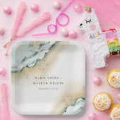 Küstenmeer-Waves Sand Beach Schönheit Hochzeit Pappteller (Party)