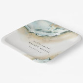 Küstenmeer-Waves Sand Beach Schönheit Hochzeit Pappteller (Gewinkelt)