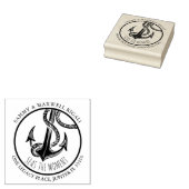 Küstenmeere der Moment Rücksendeadresse Gummistempel (Stempel)