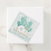 Küstenmeere & Grüße Türkisfarbener Glitzer Geschenkanhänger (Beispiel)