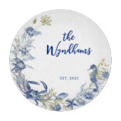 Küstenmeere Personalisierter Osten. Date Schneidebrett (Vorderseite)