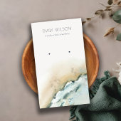 Küstenmeere - Sandstrand-Erd-Anzeige Visitenkarte