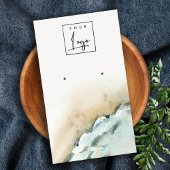 Küstenmeere - Sandstrand-Erd-Anzeige Visitenkarte