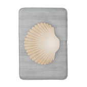 Küstenmeere und graue Holzplanks Badematte (Vorderseite Vertikal)