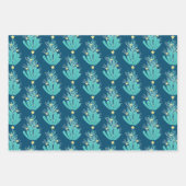 Küstenmeere und Grüße Korallen mit dem ersten Geschenkpapier Set (Vorderseite)