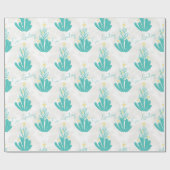 Küstenmeere und Grüße Korallenbäume Geschenkpapier (Flach)