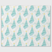 Küstenmeere und Grüße Muschel Geschenkpapier (Flach)