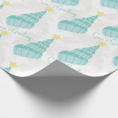 Küstenmeere und Grüße Muschel Geschenkpapier (Ecke)