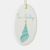 Küstenmeere und Grüße Muschel Keramik Ornament (Rechts)