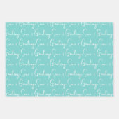 Küstenmeere und Grüße Muschel mit ersten Geschenkpapier Set (Vorderseite 3)