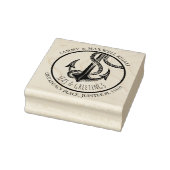 Küstenmeere und Grüße Rücksendeadresse Gummistempel (Stempel)