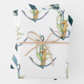 Küstenmeerküste Nautical Delights-Muster Geschenkpapier Set (Beispiel)