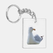 Küstenmöwe Wildtiere Ozean Vogel Minimalistisch Schlüsselanhänger (Vorderseite links)