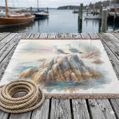 Küstenmöwen Aquarell Seelandschaft Decke