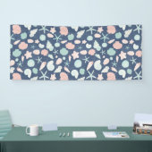 Küstenmuscheln Strand & Ozean Design Banner (Messe)