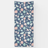 Küstenmuscheln Strand & Ozean Design Banner (Vertikal)
