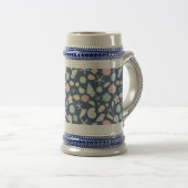 Küstenmuscheln Strand & Ozean Design Bierglas (VorderseiteRechts)