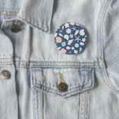 Küstenmuscheln Strand & Ozean Design Button (Beispiel)