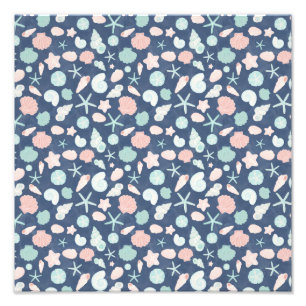 Küstenmuscheln Strand & Ozean Design Fotodruck