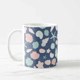 Küstenmuscheln Strand & Ozean Design Kaffeetasse
