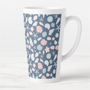 Küstenmuscheln Strand & Ozean Design Milchtasse