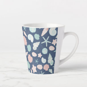 Küstenmuscheln Strand & Ozean Design Milchtasse