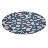 Küstenmuscheln Strand & Ozean Design Schneidebrett (Ecke)