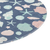 Küstenmuscheln Strand & Ozean Design Schneidebrett (Ecke)