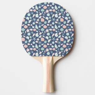 Küstenmuscheln Strand & Ozean Design Tischtennis Schläger