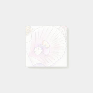 Küstenmuschelsammlung Nautilus-Haftnotizen Post-it Klebezettel