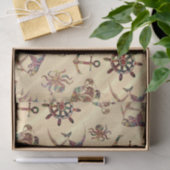 Küstenmuster auf Sand Seidenpapier (Geschenk)