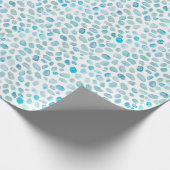 Küstenmuster von Sea Glass Geschenkpapier (Ecke)