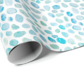 Küstenmuster von Sea Glass Geschenkpapier (Rolleneckpunkt)