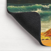 Küstennacht Strandreflexion Mousepad (Ecke)