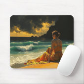 Küstennacht Strandreflexion Mousepad (Mit Mouse)