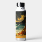 Küstennacht Strandreflexion   Trinkflasche (Links)