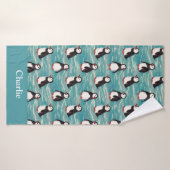 Küstennachwuchs Pinguin Kinder Badehandtuch (Badehandtuch)