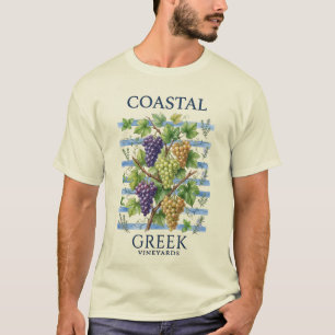 "Küstennahe griechische Weinberge – Eine mediterra T-Shirt